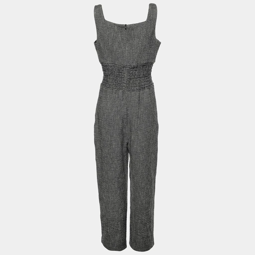 Maje Maje Black/White Tweed Sleeveless Jumpsuit XXS 2