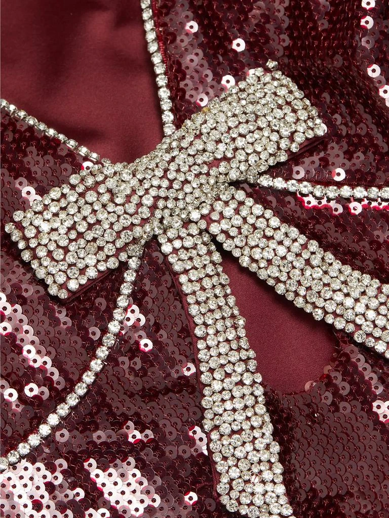 REBECCA VALLANCE Zelda Sequined Bow Slip Gown 7