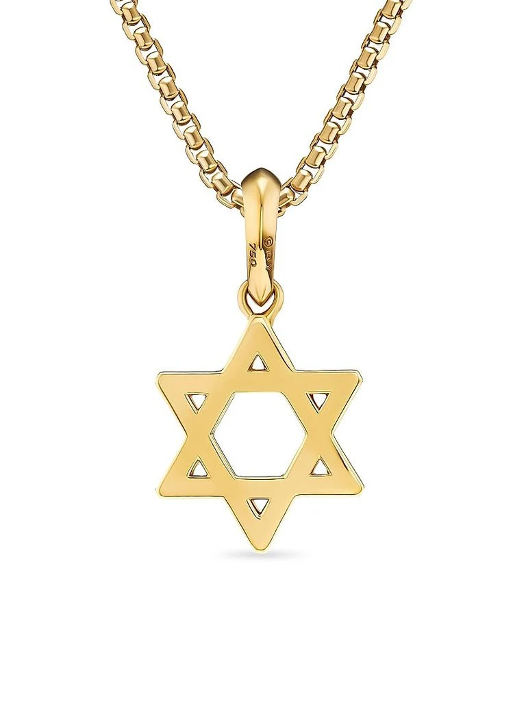 David Yurman Star of David Pendant in 18K Yellow Gold, 19MM 4