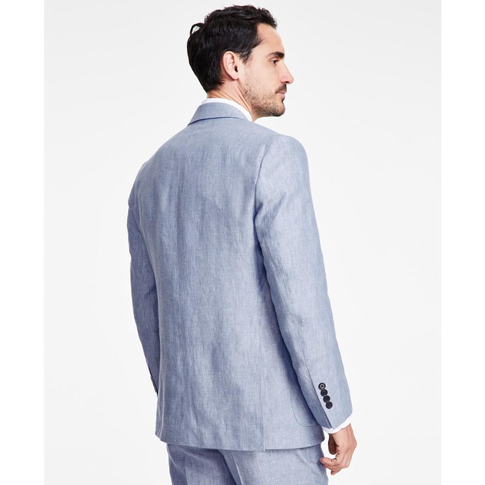 Brooks Brothers Men's Classic-Fit Solid Linen Suit Jacket