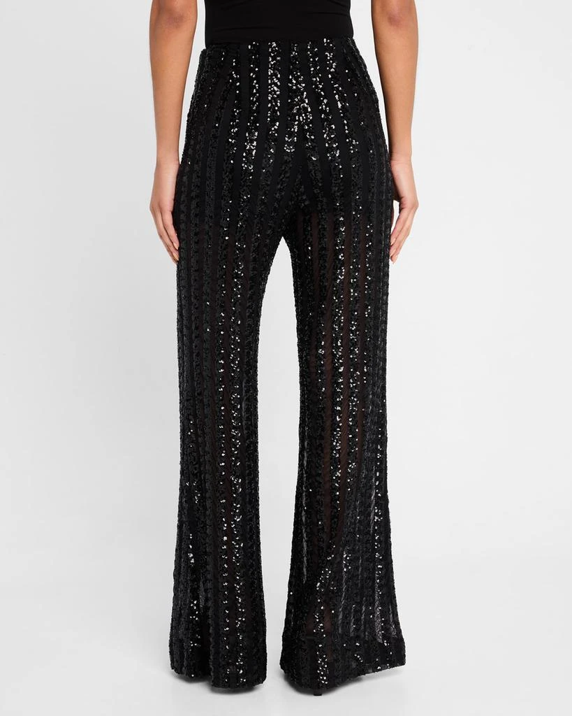 Sans Faff Stripe Sequined Wide Leg Trousers 3