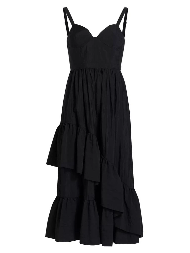 Cinq à Sept Amy Asymmetric Ruffle Midi-Dress 1