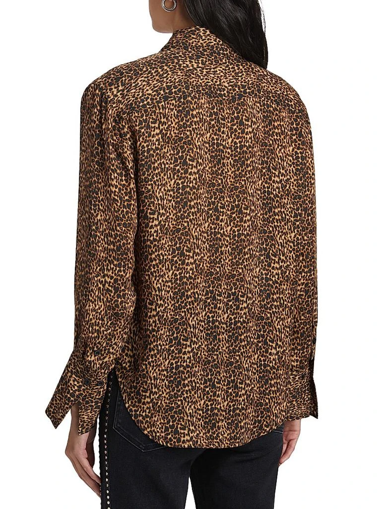 FRAME The Standard Leopard-Print Silk Shirt 5
