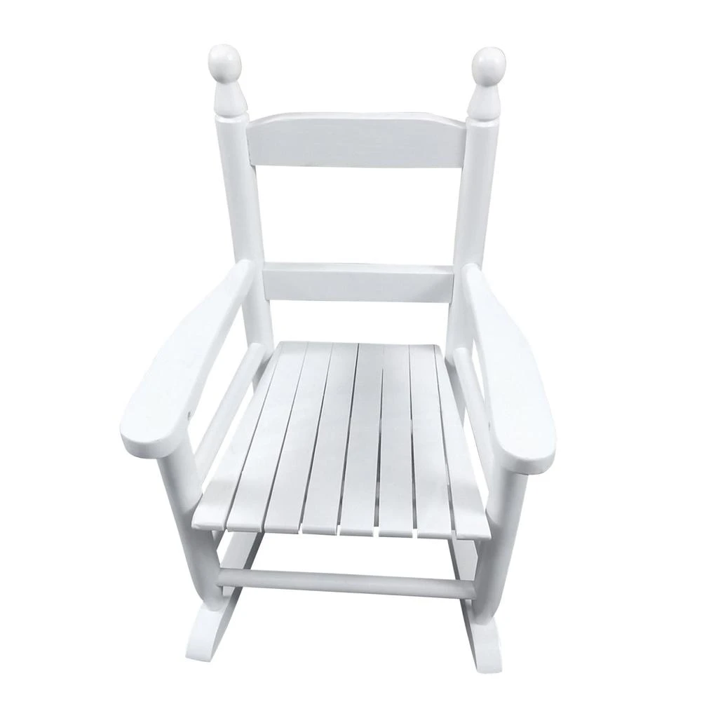 Simplie Fun Children's rocking white chair- Indoor or Outdoor -Suitable for kids-Durable 3