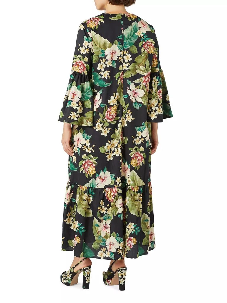 Marina Rinaldi Plus Medeola Floral Satin Maxi Dress 3