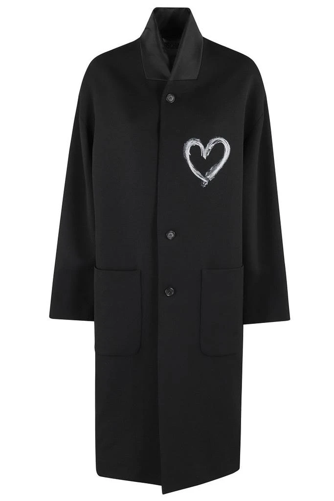 Moschino Black Wool Coat 1