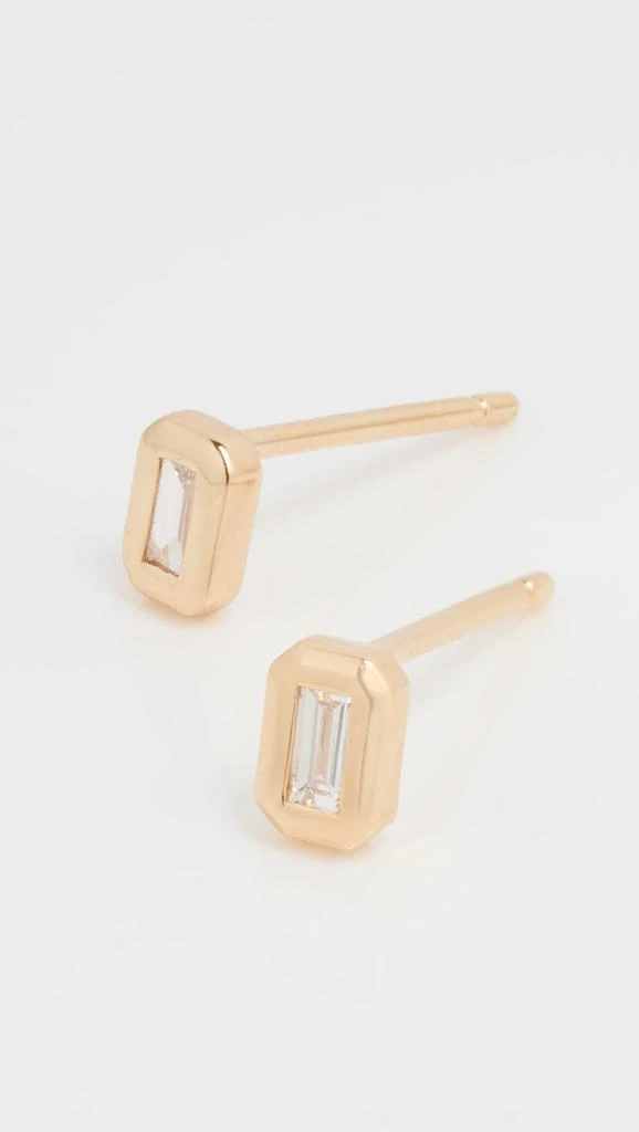 MATEO 14k Baguette Diamond Studs 3