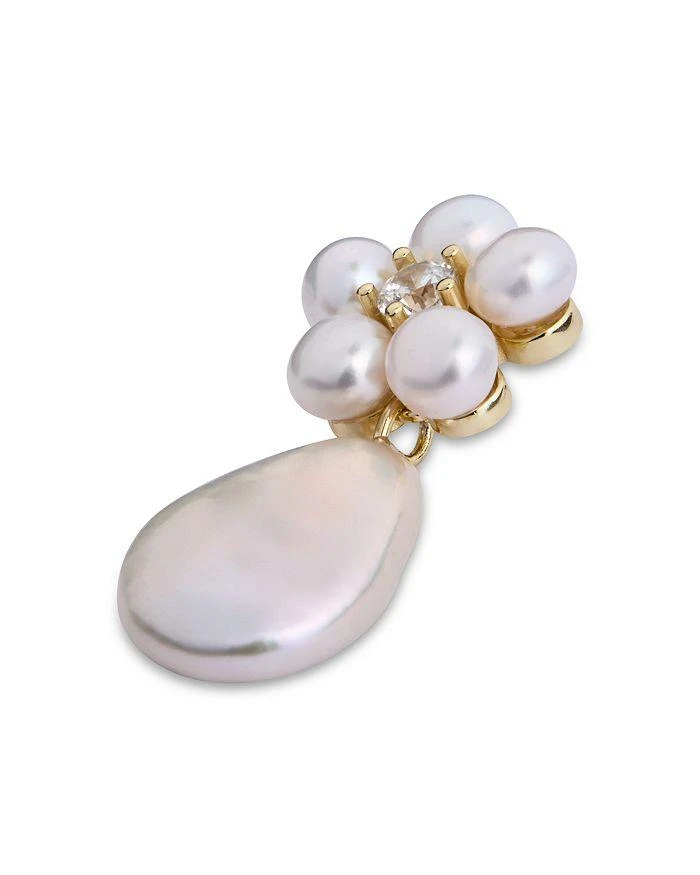 Shashi Cultured Freshwater Pearl Flower Drop Earrings 3