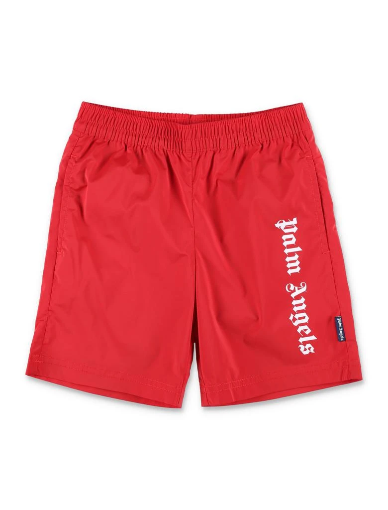 Palm Angels Overlogo Long Beachwear Short 1