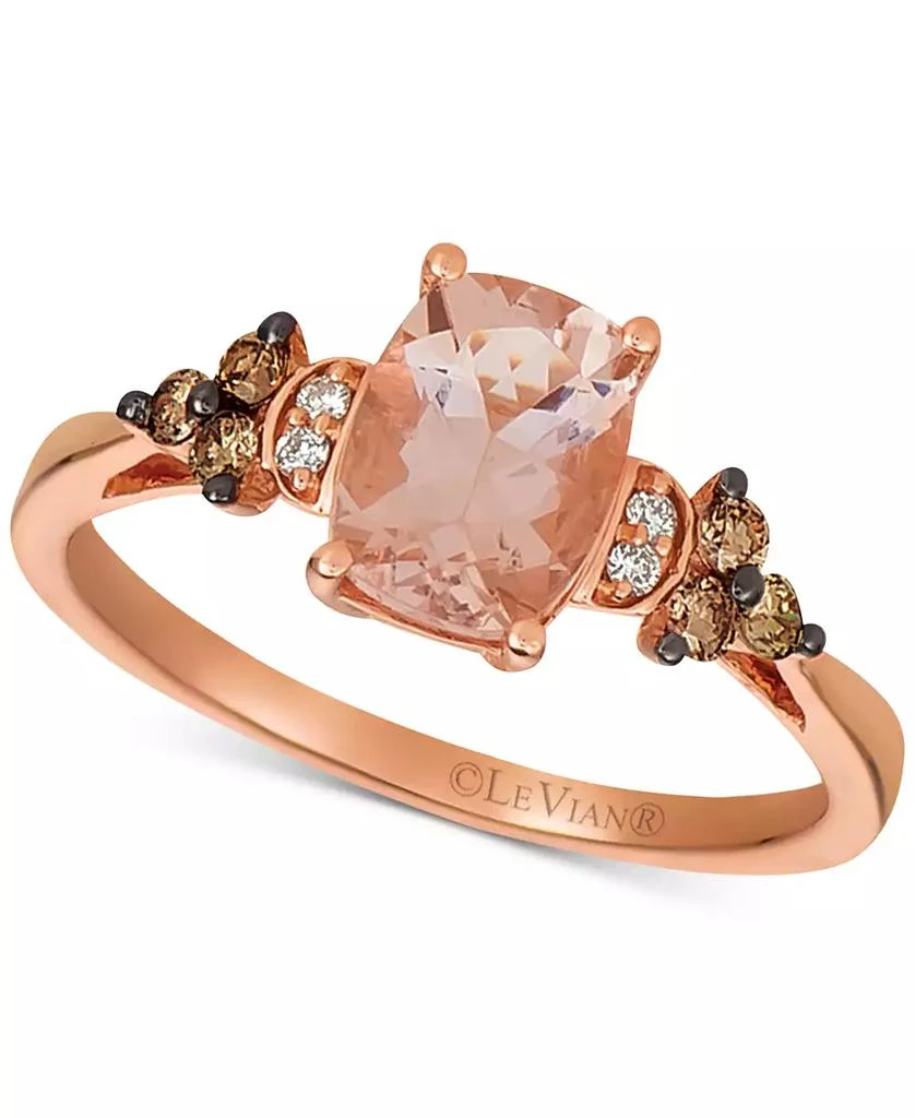 Le Vian Morganite (1-1/20 ct. t.w.) 
Diamond (1/5 ct. t.w.) Ring in 14k Rose Gold (Also in Blue Zircon or Sea Blue Aquamarine®) 1