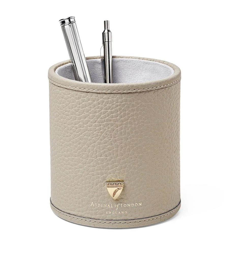 Aspinal of London Leather Round Pen Pot 1