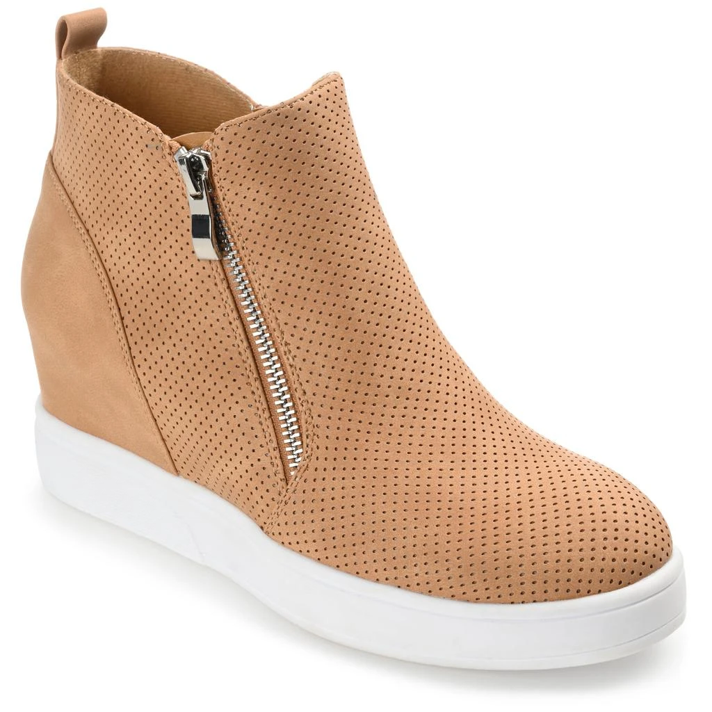Journee Collection Collection Women's Wide Width Pennelope Sneaker Wedge 7