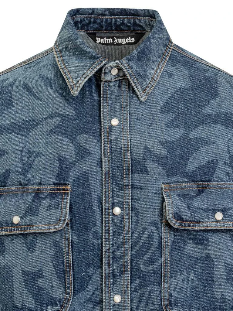 Palm Angels Palm Angels Palmity Button-Up Denim Shirt 4