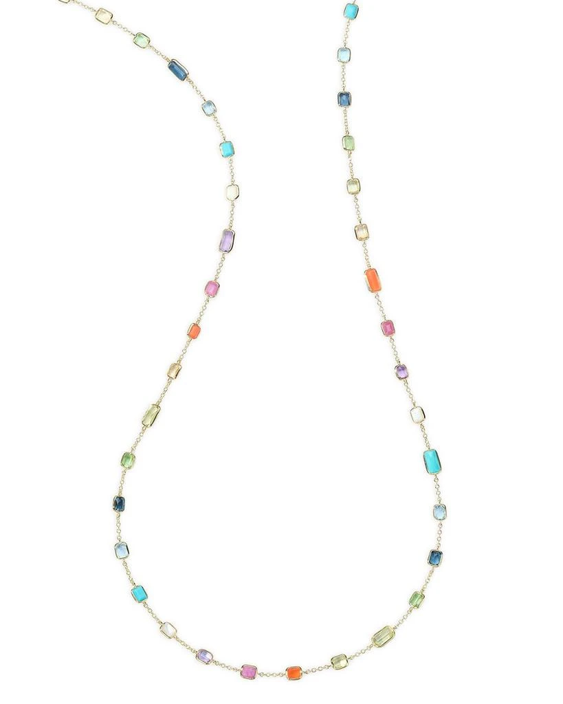 Ippolita 18K Yellow Gold Rock Candy® Multi Stone Summer Rainbow Statement Necklace, 32.5" 1