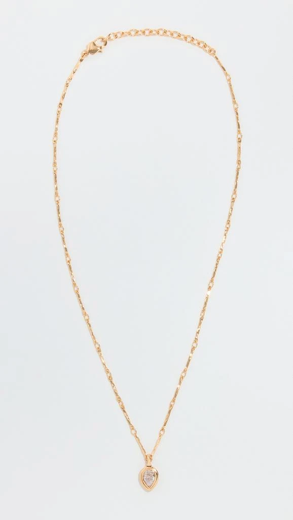 Luv AJ The Pear Double Bezel Charm Necklace 3