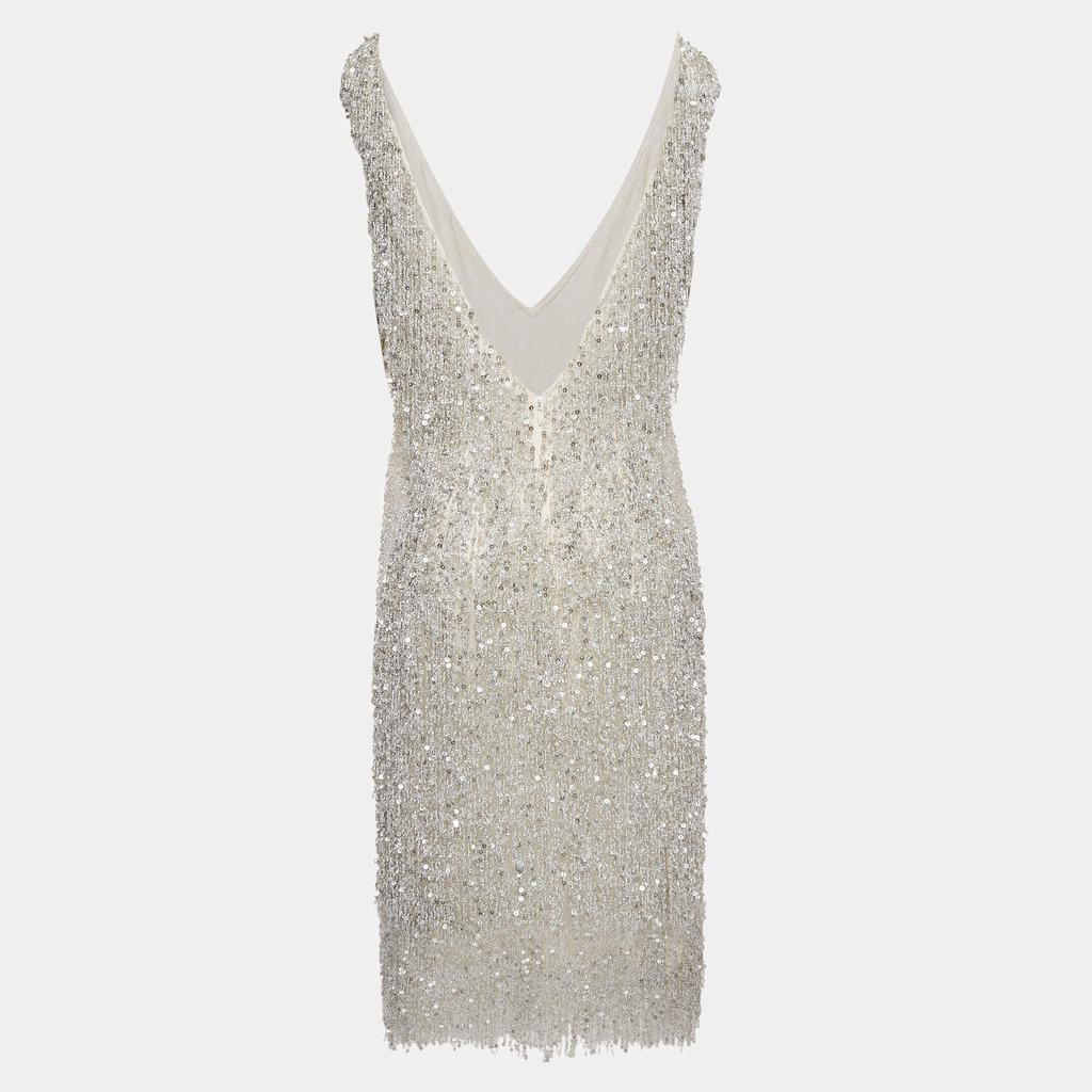 Naeem Khan Naeem Khan Gatsby Tassel Embellished Short Dress M