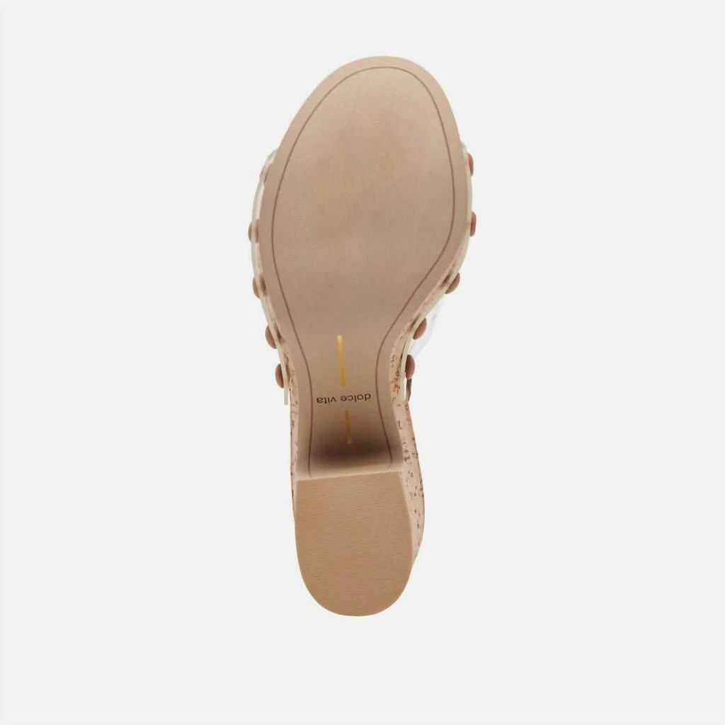 Dolce Vita Dolce Vita - Women's Clear Chunky Heeled Mule Sandals 6