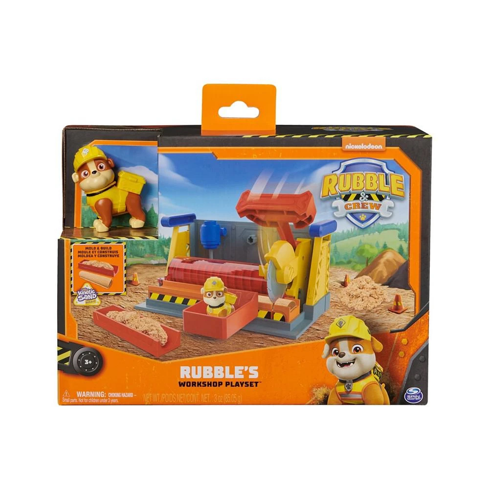 Rubble & Crew Rubble's Workshop Playset, Construction Toys with Kinetic Build-It Sand Rubble Action Figure 3
