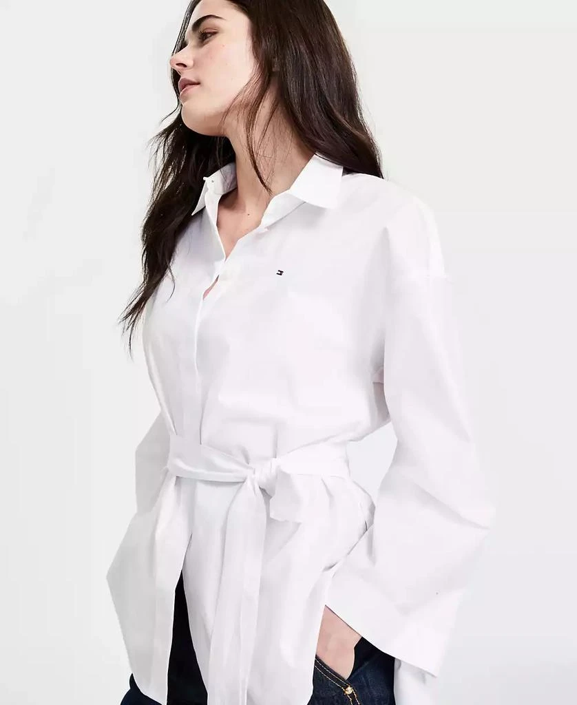 Tommy Hilfiger Women's Oversized Tie-Waist Tunic 2
