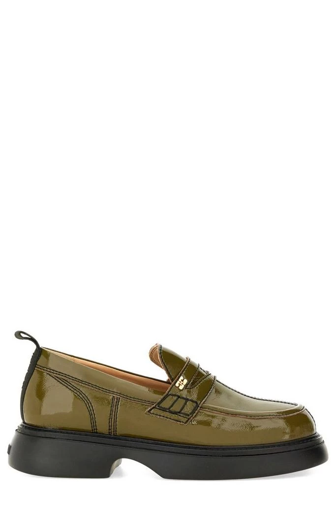 Ganni Ganni Polished Slip-On Loafers 1