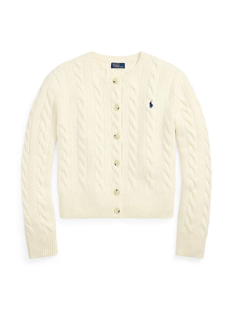 Ralph Lauren Cable-Knit Wool-Cashmere Cardigan 1