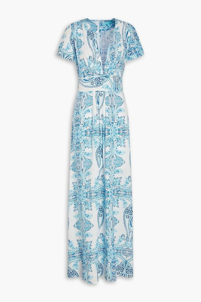 MELISSA ODABASH Petunia paisley-print voile maxi dress 1
