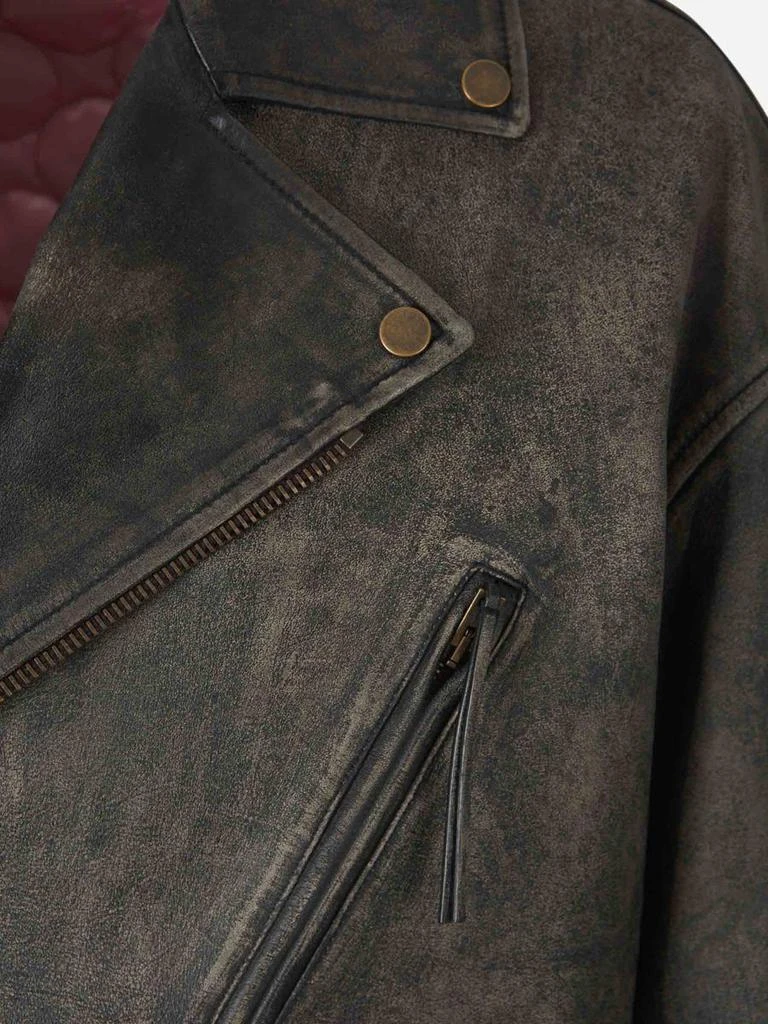 Acne Studios Acne Studios Oversize Leather Jacket 4