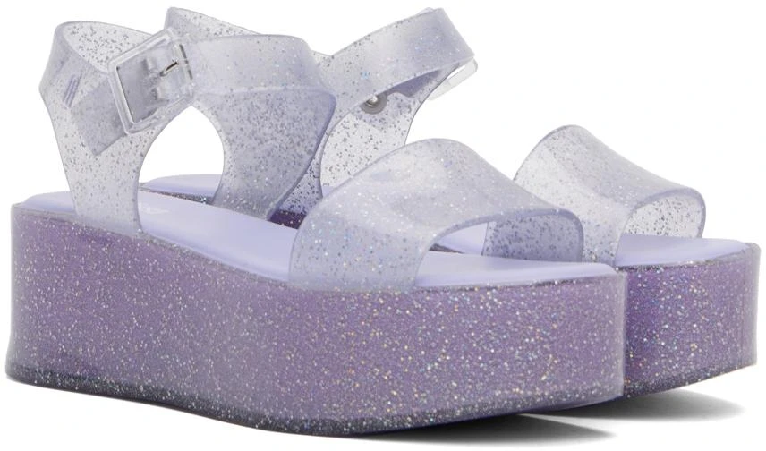 Melissa Blue Mar Platform Sandals 4