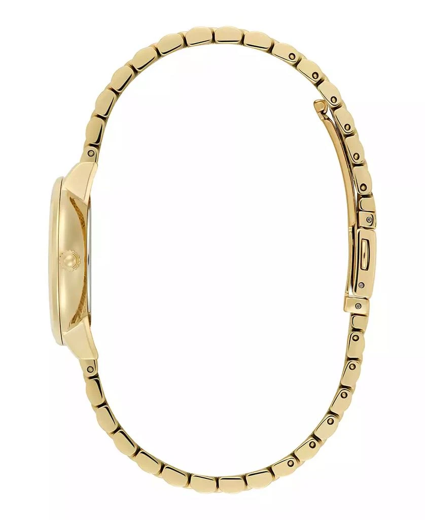 Olivia Burton Women's Honeycomb Ultra Slim Gold Tone Bracelet Watch, 28mm 3