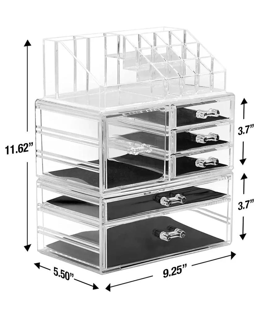 Sorbus Cosmetic Makeup and Jewelry Large Storage Case Display Organizer 3
