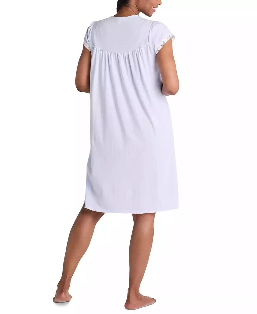 Miss Elaine Women's Diamond-Yoke Lace-Trim Nightgown 2