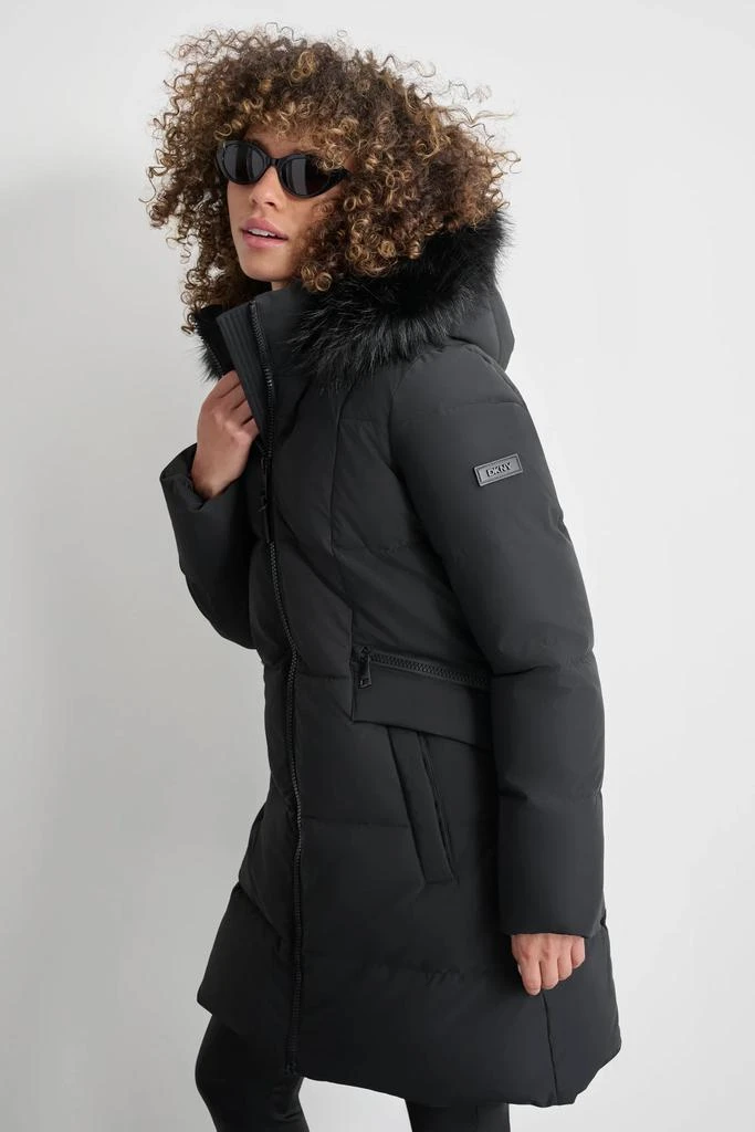 DKNY Long Puffer With Double Pockets 5