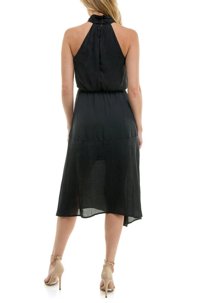 Socialite Tiered Satin Midi Dress 2