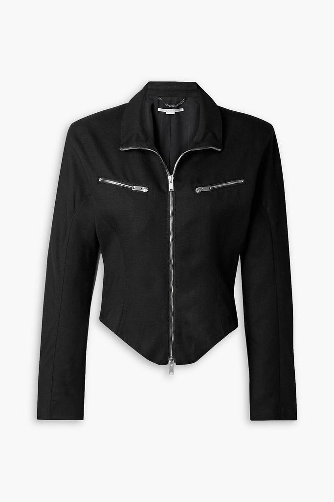 Stella McCartney EMBROIDERED TWEED OVERSIZE BOMBER JACKET