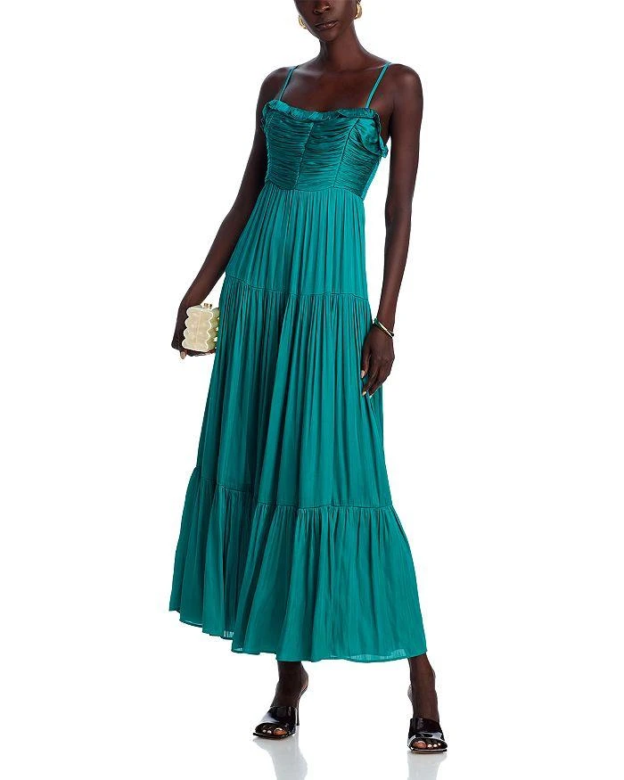 chinese dress ladies Aqua Halter Neck Cut Out Maternity Maxi Dress  PinkBlush