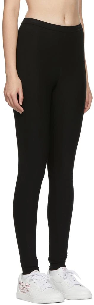 Valentino Black Viscose Jersey Leggings 2