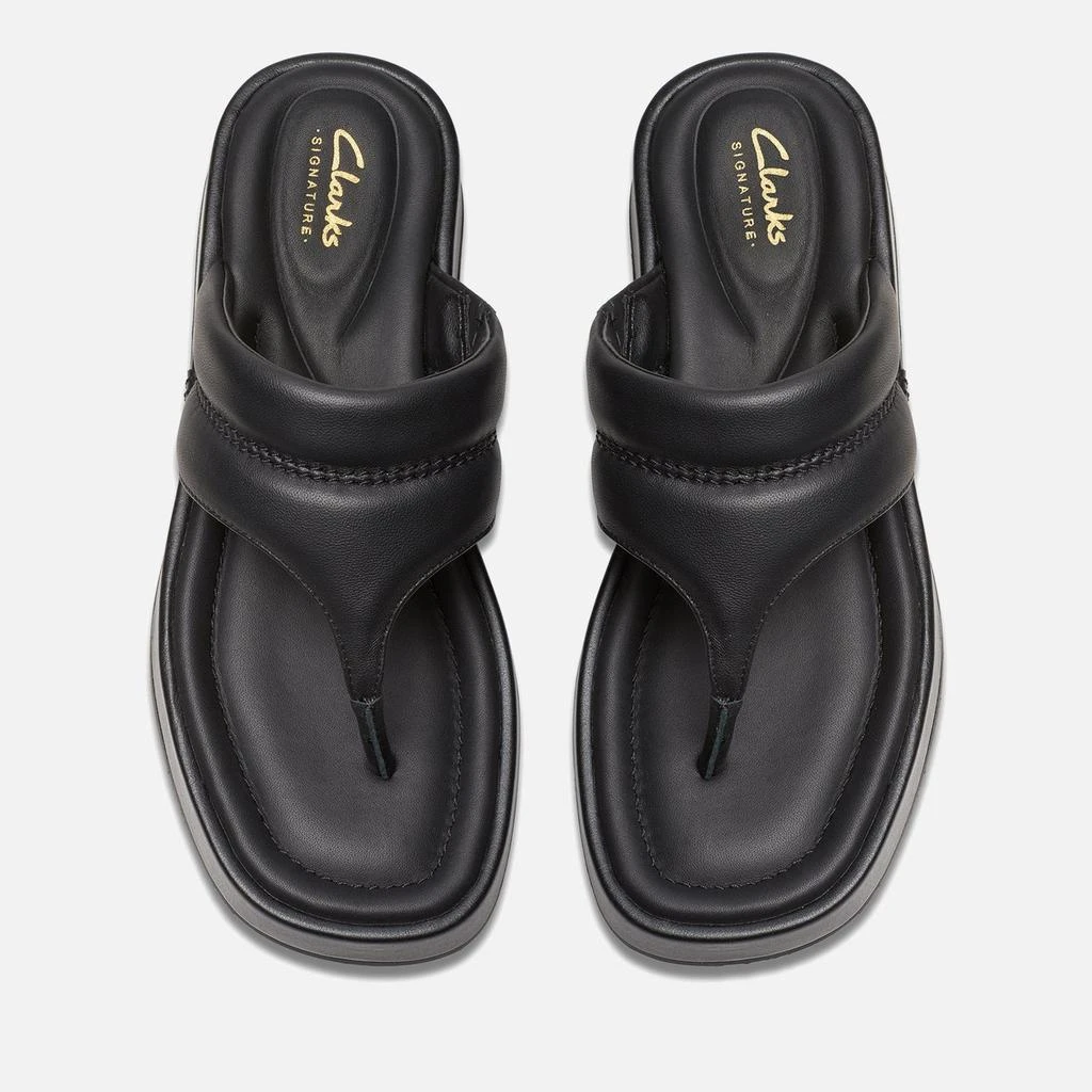 Clarks Clarks Women's Alda Leather Toe-Post Sandals 5
