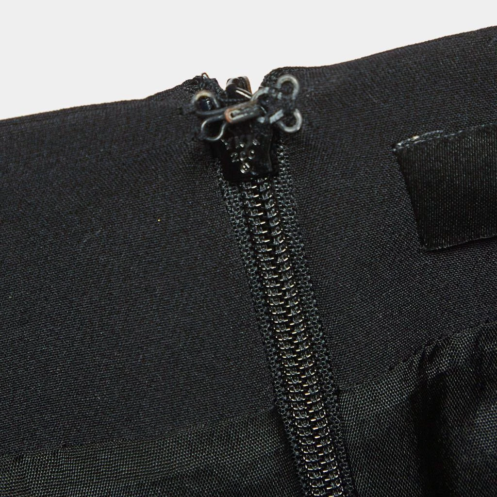 Versus Versace Versus Versace Black Crepe Logo Safety Pin Mini Skirt S 4