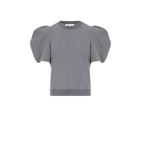 Tibi Sculpted sleeve cotton sweatshirt 1