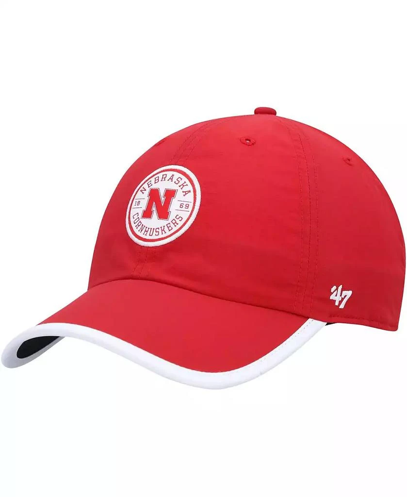 47 Brand Men's Scarlet Nebraska Huskers Microburst Clean Up Adjustable Hat 1