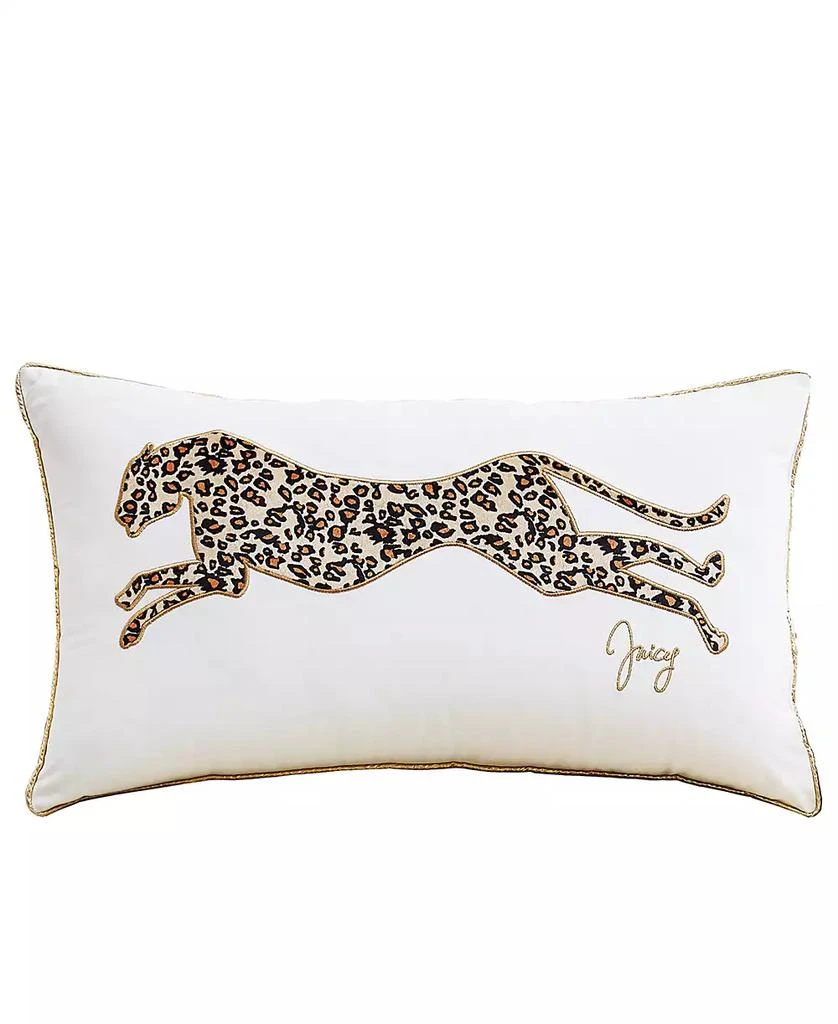 Juicy Couture Velvet Cheetah Decorative Pillow, 14" x 24 1