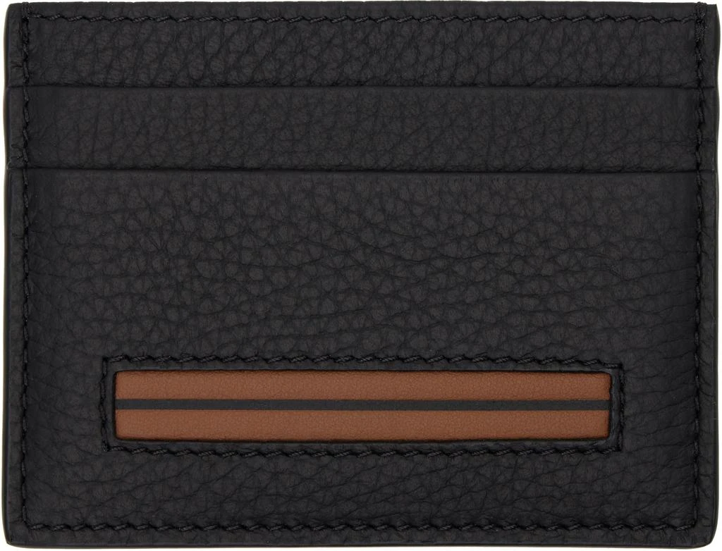 Zegna Black Leather Card Holder 1