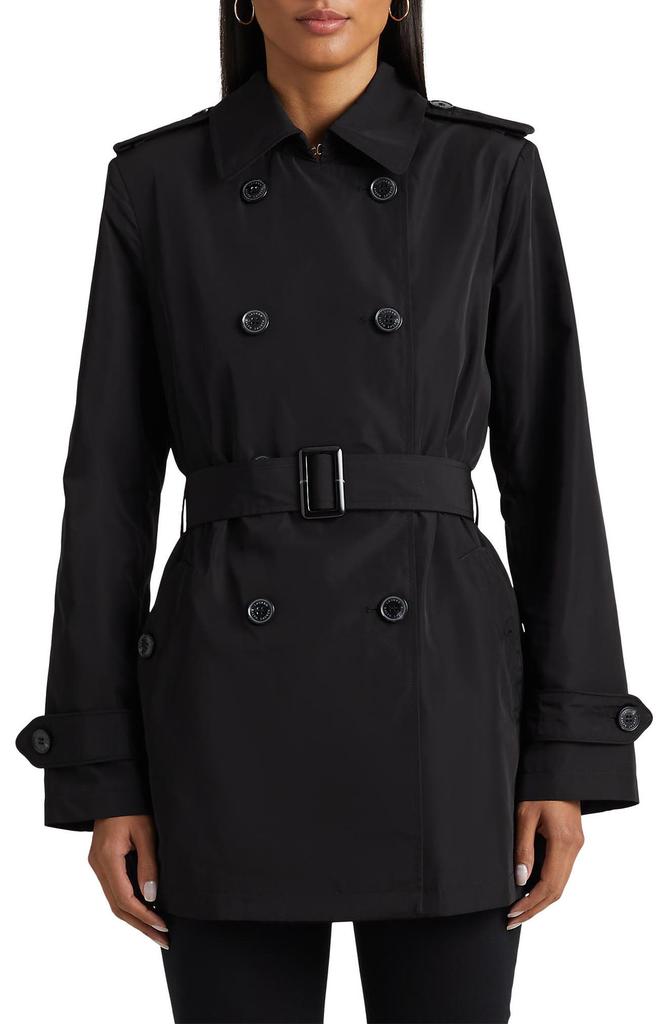 Lauren Ralph Lauren Belted Taffeta Trench Coat
