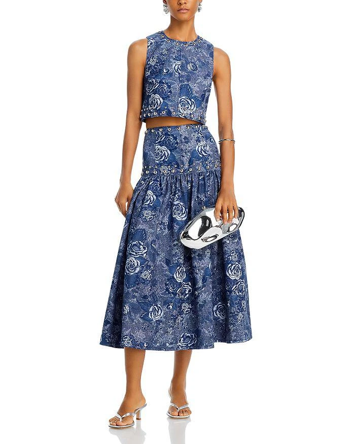 Cinq à Sept Maia Midi Studded Skirt 2
