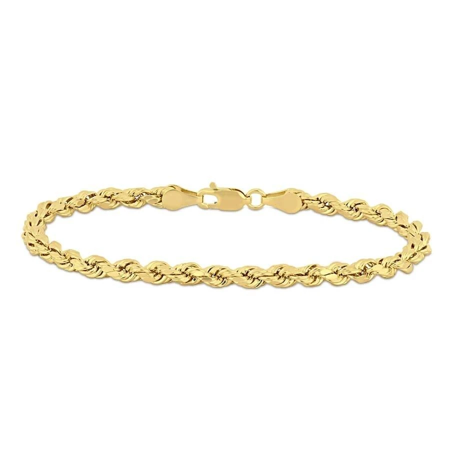 Amour Rope Chain Bracelet In 14K Yellow Gold 7.25 inches 1