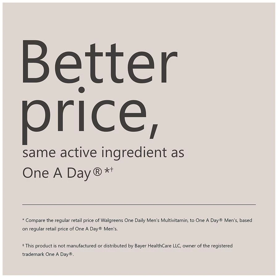 Walgreens One Daily Men's Multivitamin Tablets (200 days) 6