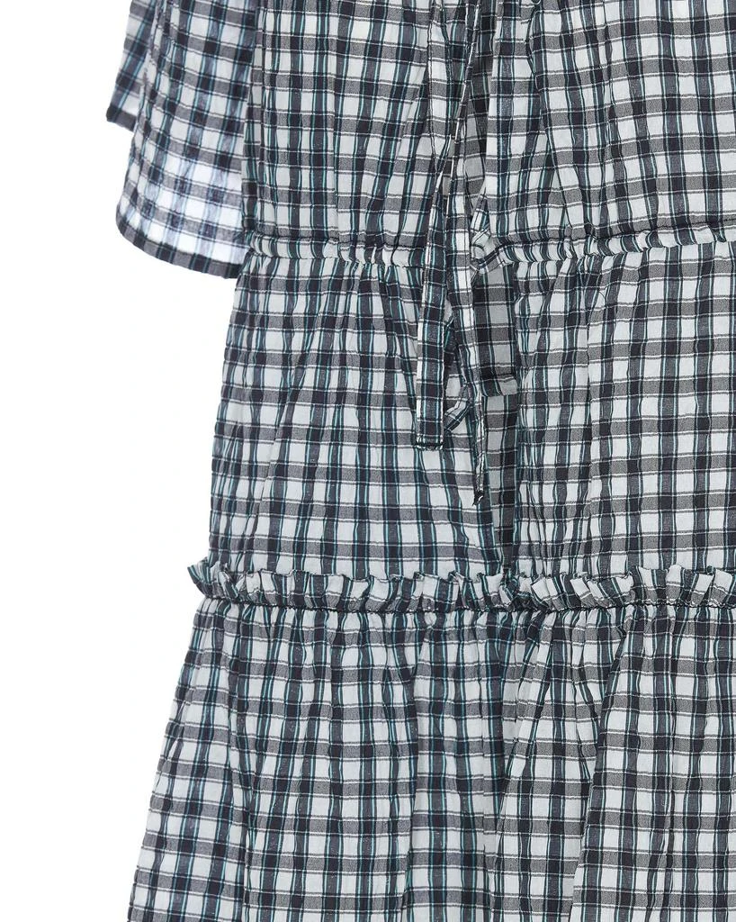 Ganni Seersucker Check Mini Layer Dress 4