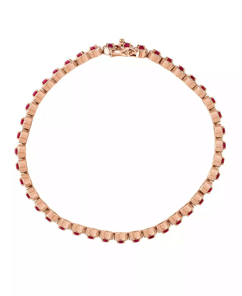 LALI Jewels Ruby (2.67 ct. t.w.) and Diamond (1-1/5 ct. t.w.) Bracelet in 14k Rose Gold 2