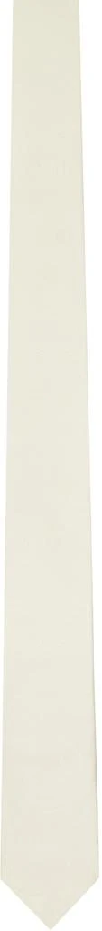 Dries Van Noten Off-White Silk Tie 1