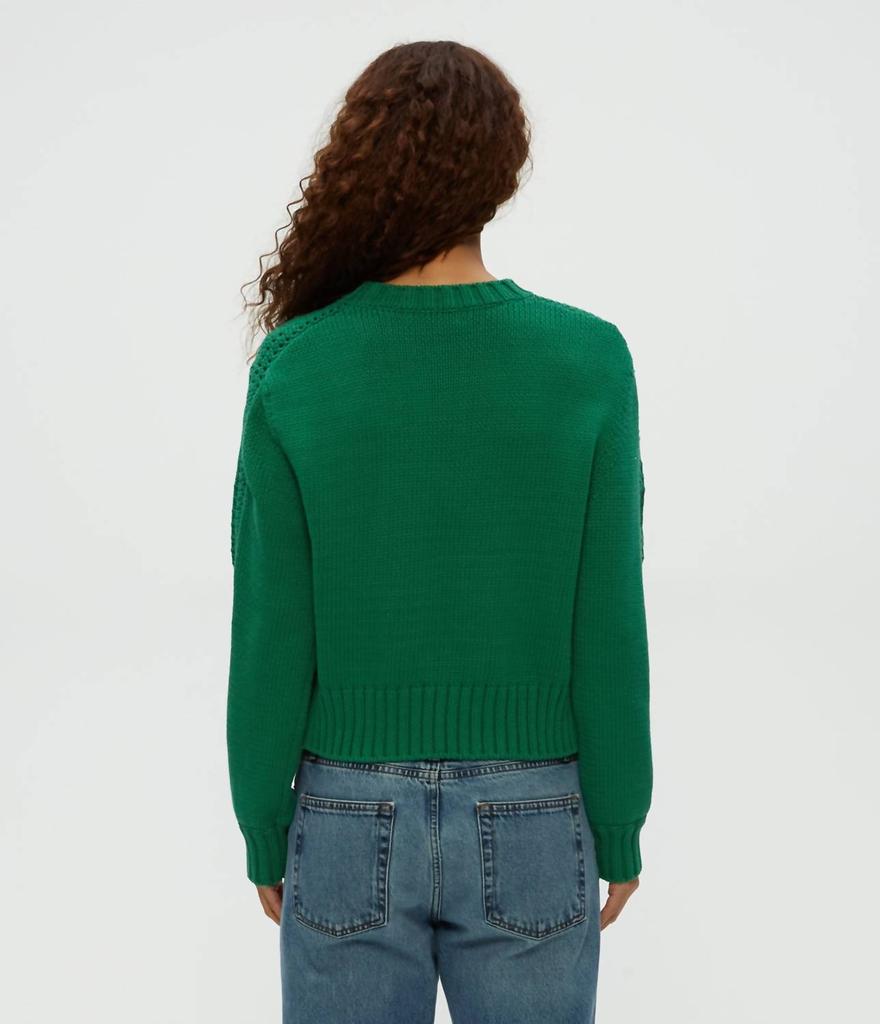 Michael Stars Merle Crewneck Sweater In Palm